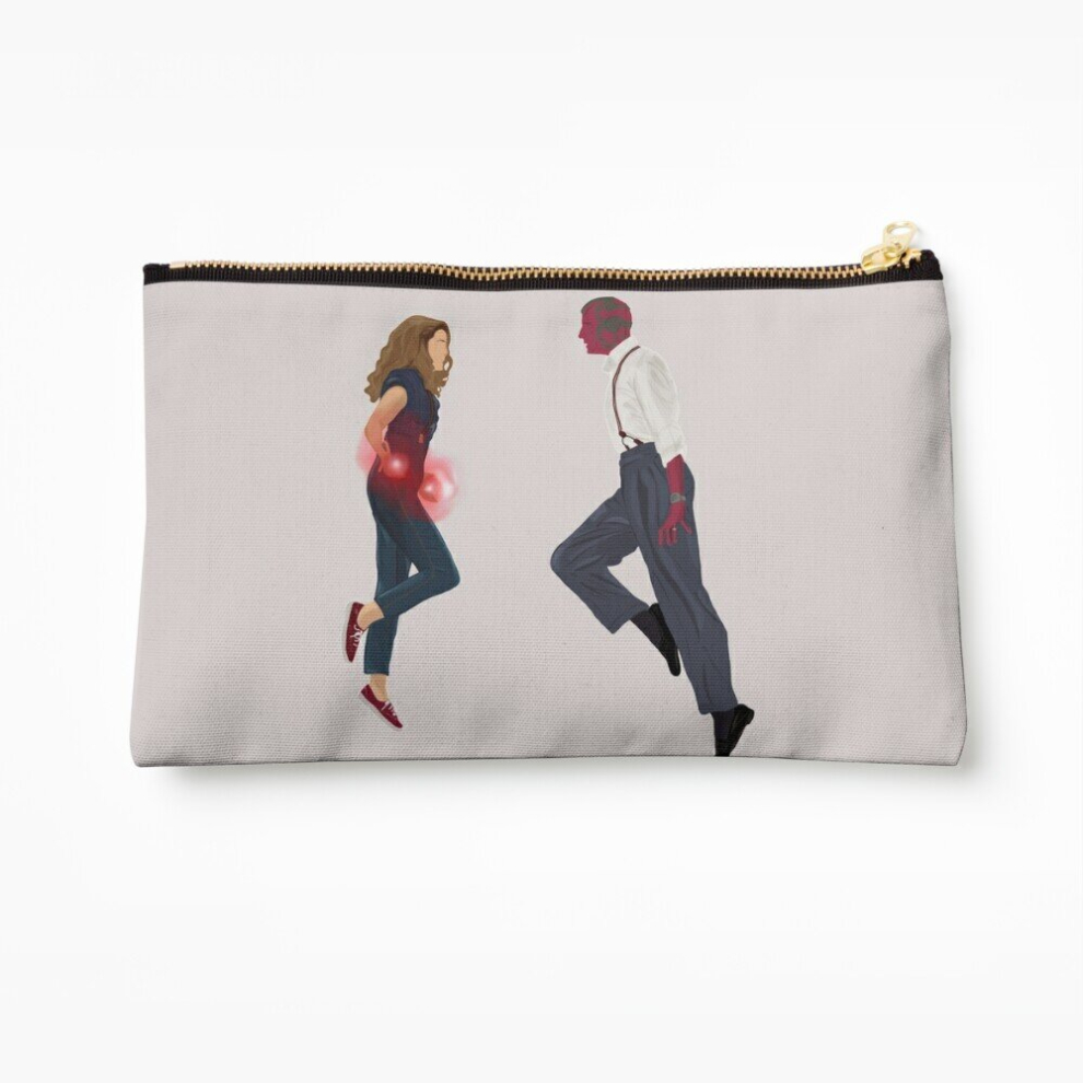 Whibos Makeup Bag Wanda And Vision Fighting Cosmetic Organizer Tyvek Paper Bags Zipper Pouch