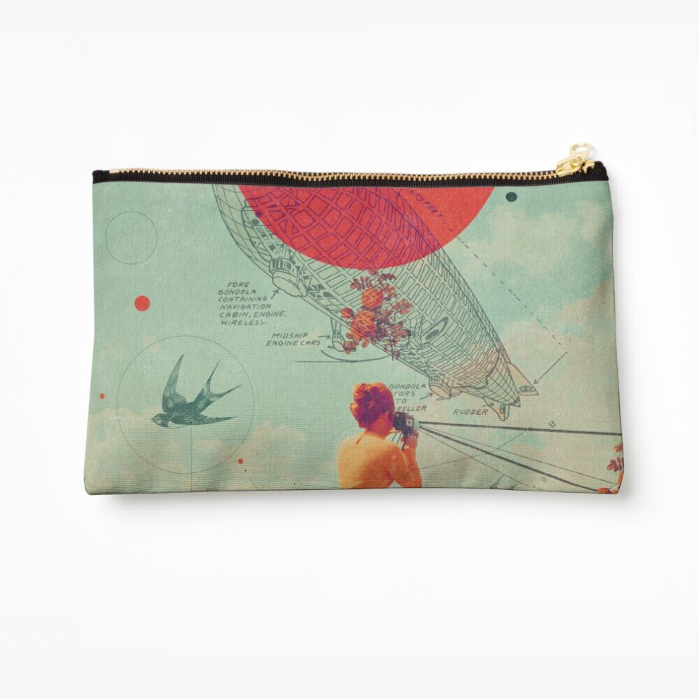 Whibos Makeup Bag Rover Cosmetic Organizer Tyvek Paper Bags Zipper Pouch