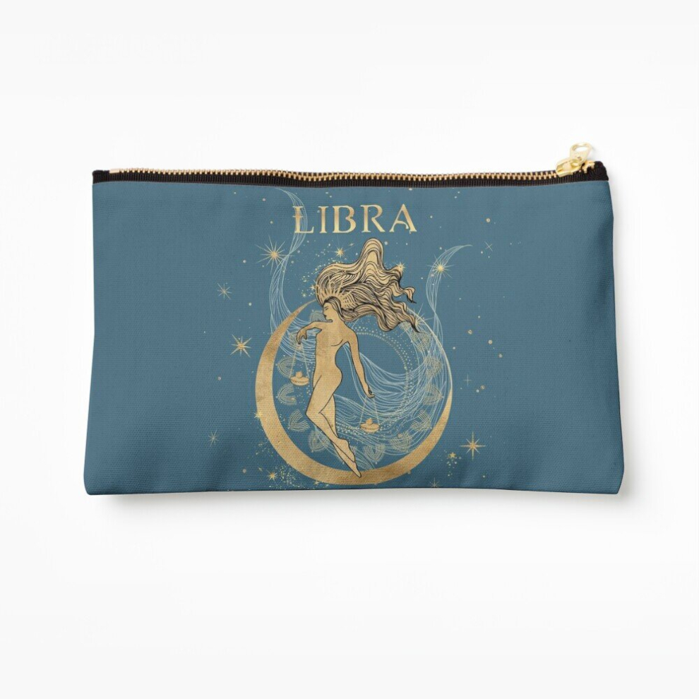 Whibos Makeup Bag Libra Zodiac Woman Cosmetic Organizer Tyvek Paper Bags Zipper Pouch