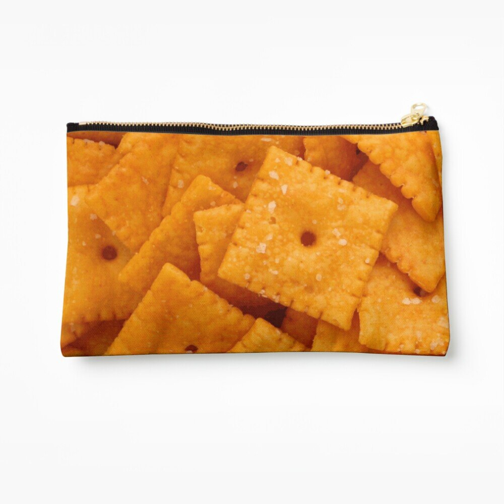 Whibos Makeup Bag Cheez-Its Cosmetic Organizer Tyvek Paper Bags Zipper Pouch