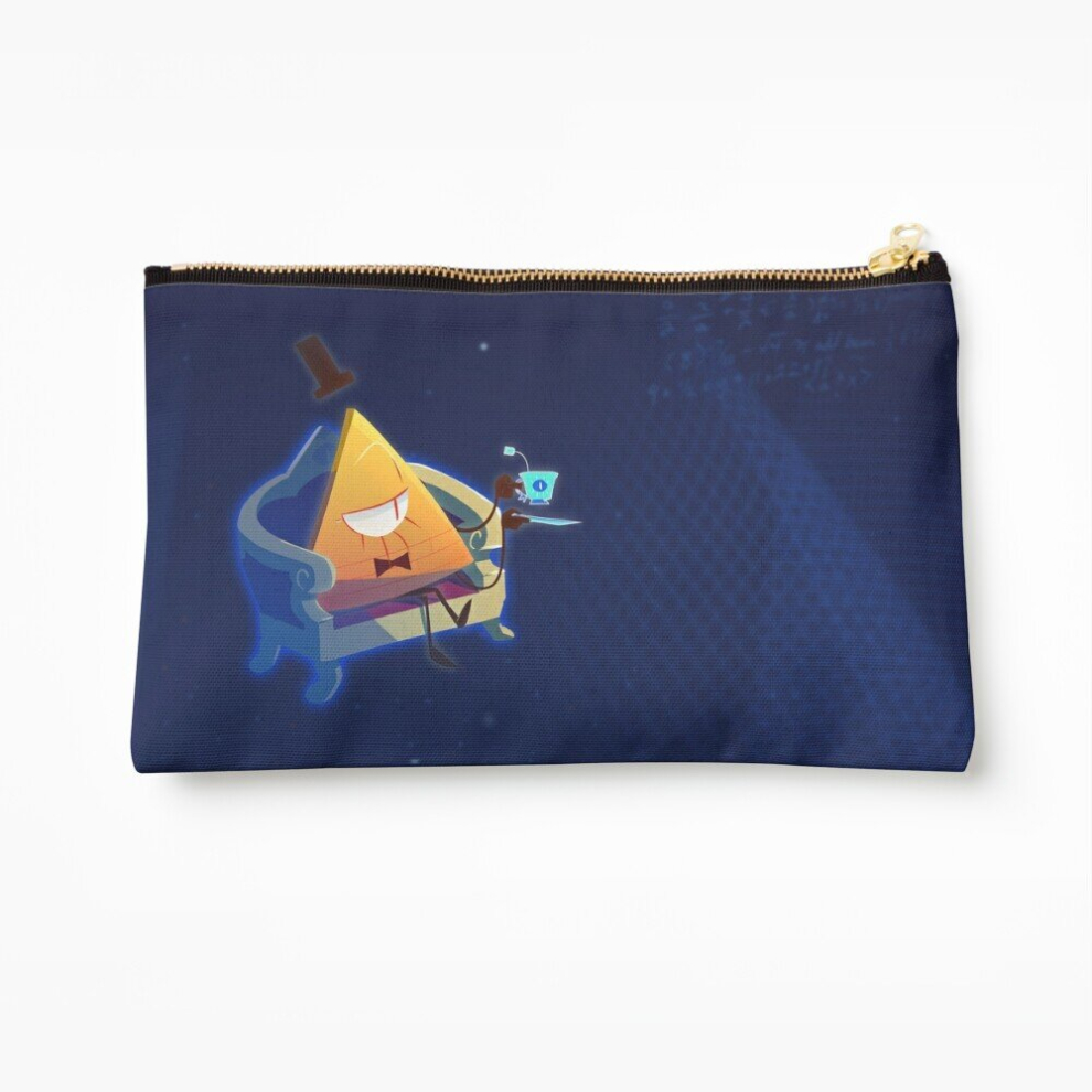 Whibos Makeup Bag Bill Cipher [Gravity Falls] Cosmetic Organizer Tyvek Paper Bags Zipper Pouch