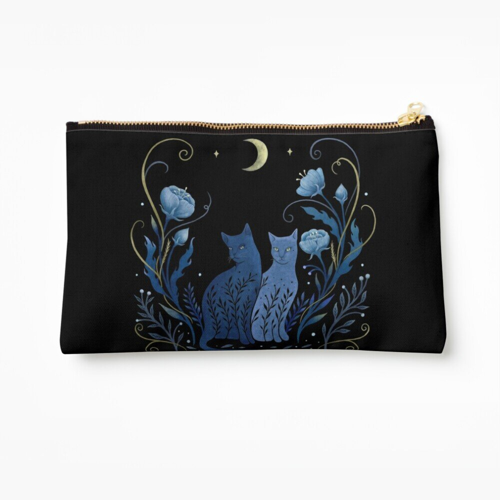 Whibos Makeup Bag Two Cats Cosmetic Organizer Tyvek Paper Bags Zipper Pouch