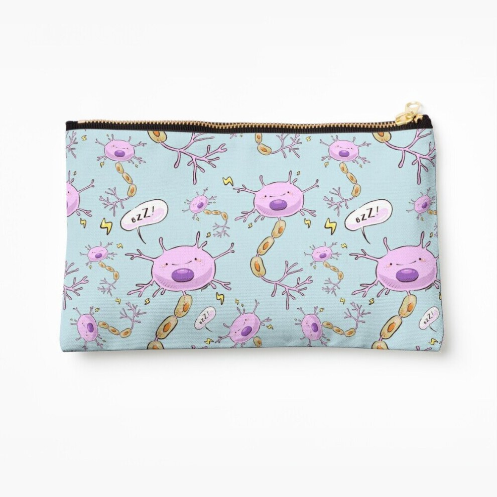 Whibos Makeup Bag Neuron Cosmetic Organizer Tyvek Paper Bags Zipper Pouch
