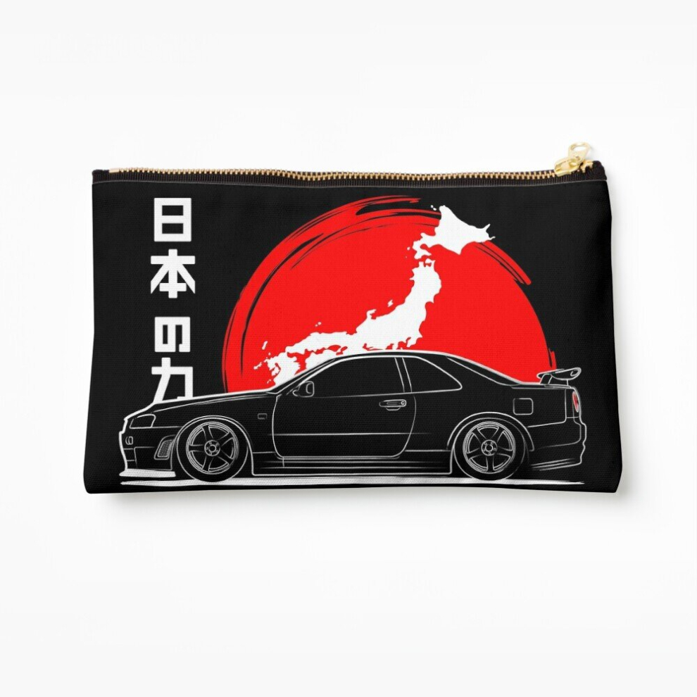 Whibos Makeup Bag Jdm Skyline Cosmetic Organizer Tyvek Paper Bags Zipper Pouch