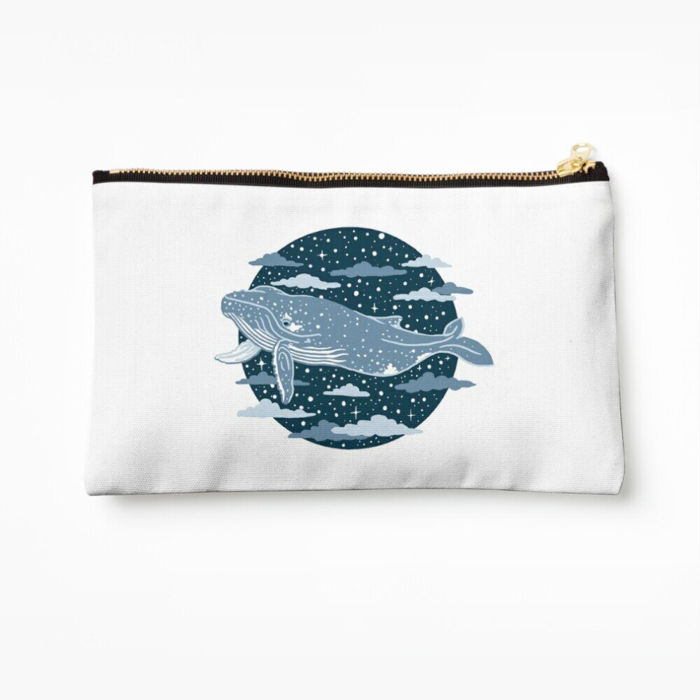 Whibos Makeup Bag Humpback Whale Animal Art Cosmetic Organizer Tyvek Paper Bags Zipper Pouch