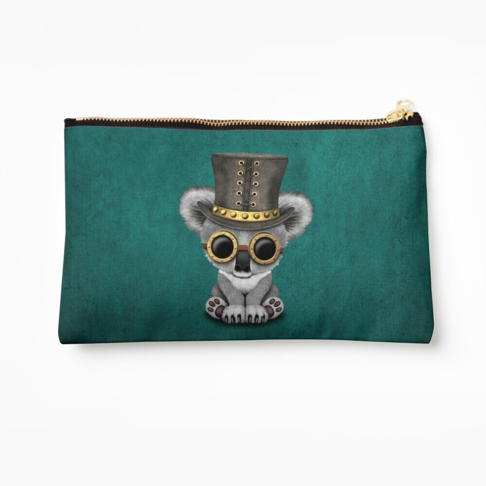 Whibos Makeup Bag Steampunk Baby Koala Bear Cosmetic Organizer Tyvek Paper Bags Zipper Pouch