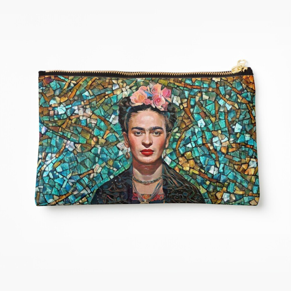 Whibos Makeup Bag Folk Frida Cosmetic Organizer Tyvek Paper Bags Zipper Pouch