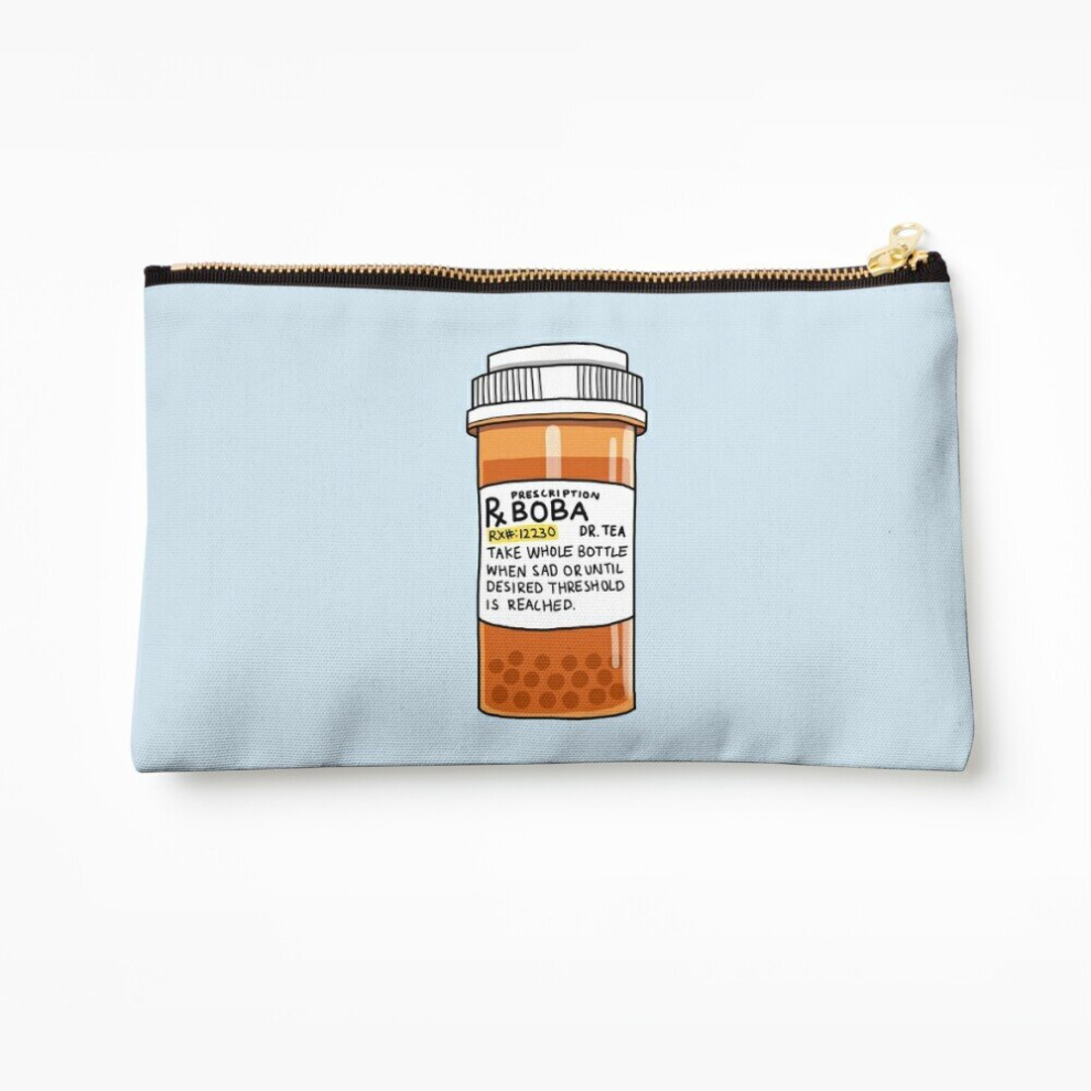 Whibos Makeup Bag Boba Pills Cosmetic Organizer Tyvek Paper Bags Zipper Pouch
