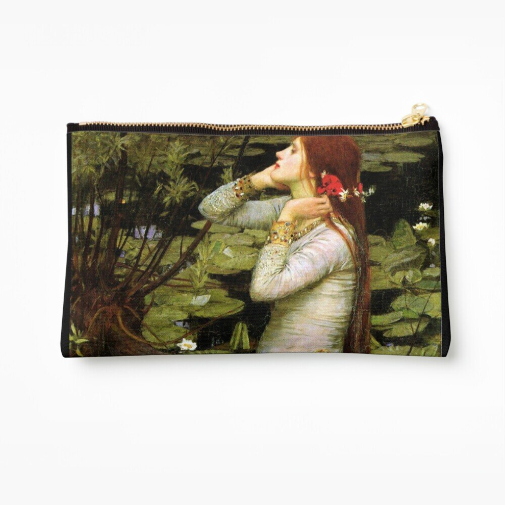Whibos Makeup Bag Ophelia 1894 - John William Waterhouse Cosmetic Organizer Tyvek Paper Bags Zipper Pouch