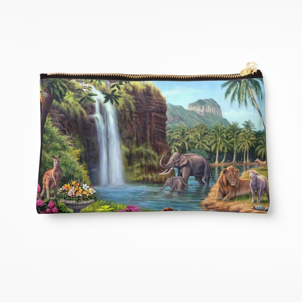 Whibos Makeup Bag A Paradise Setting Cosmetic Organizer Tyvek Paper Bags Zipper Pouch