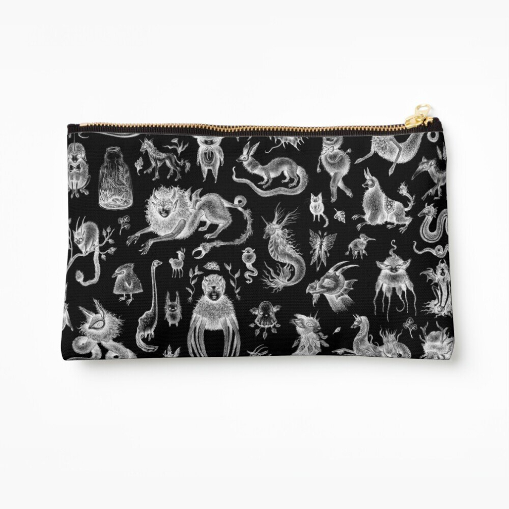 Whibos Makeup Bag We Are Not Alone - Inverted Cosmetic Organizer Tyvek Paper Bags Zipper Pouch