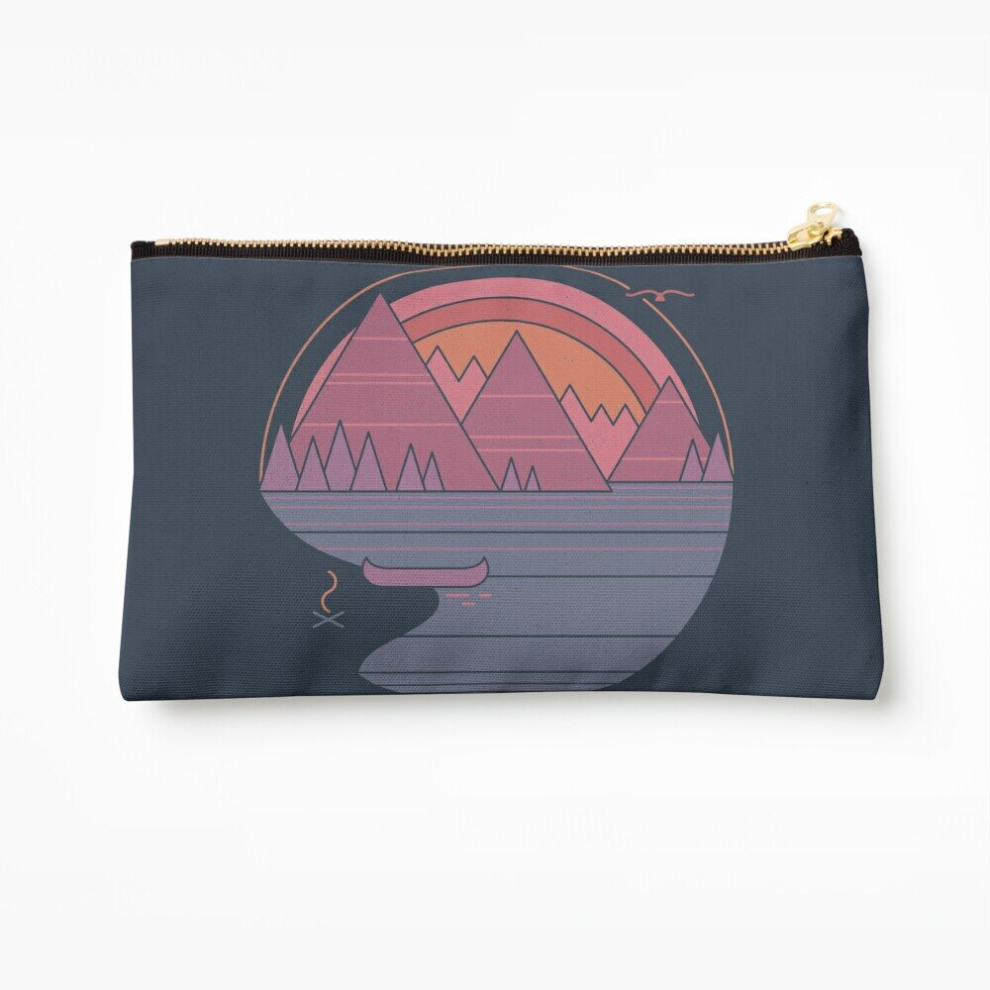 Whibos Makeup Bag The Mountains Are Calling Cosmetic Organizer Tyvek Paper Bags Zipper Pouch