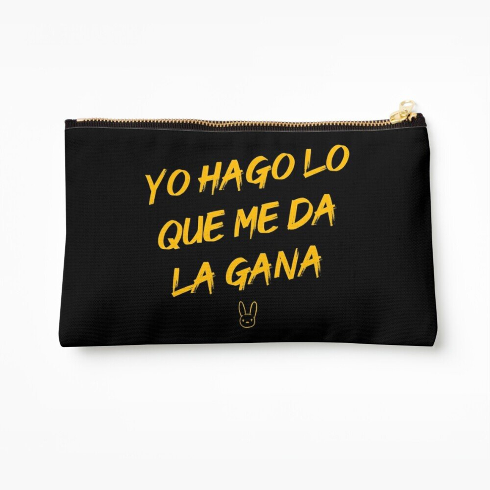 Whibos Makeup Bag Yo Hago Lo Que Me Da La Gana (#Yhlqmdlg) - Bad Bunny Cosmetic Organizer Tyvek Paper Bags Zipper Pouch