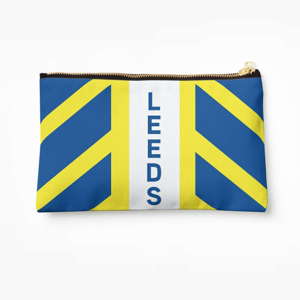 Makeup Bag Leeds United Cosmetic Organizer Tyvek Paper Bags Zipper Pouch