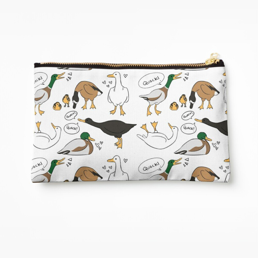 Whibos Makeup Bag Ducks! Cosmetic Organizer Tyvek Paper Bags Zipper Pouch