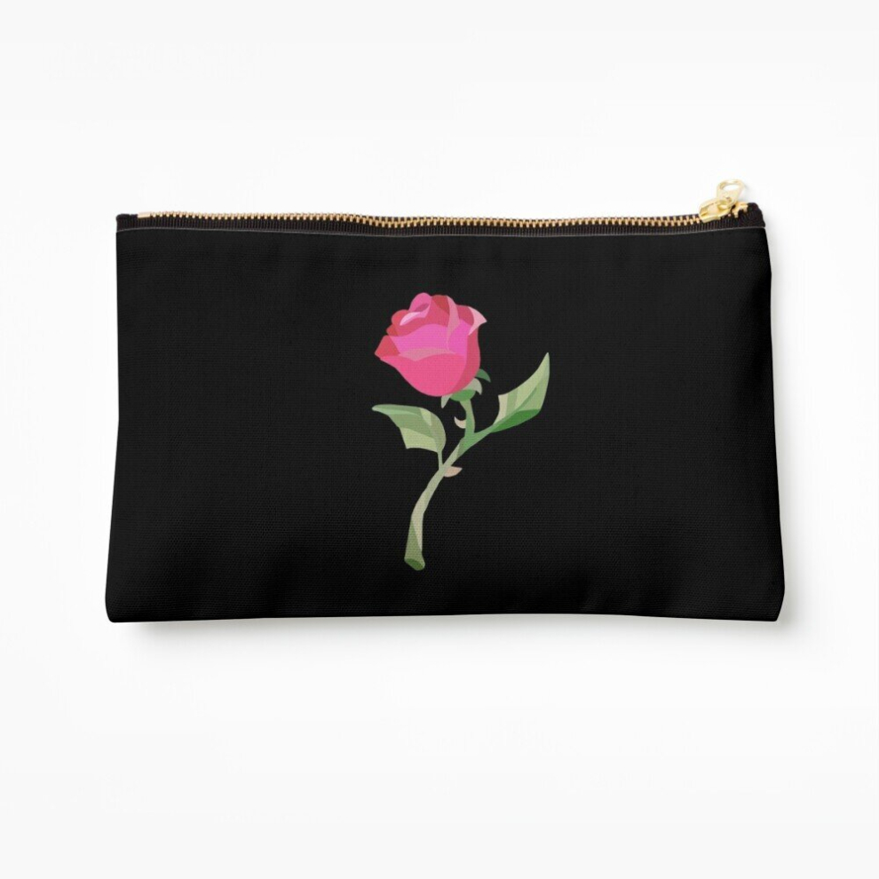 Whibos Makeup Bag Stain Glass Rose - Beauty The Beast Cosmetic Organizer Tyvek Paper Bags Zipper Pouch