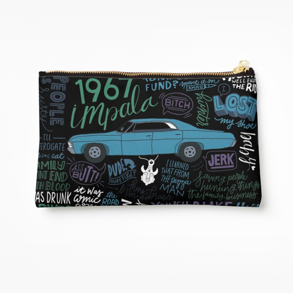 Whibos Makeup Bag Supernatural Cosmetic Organizer Tyvek Paper Bags Zipper Pouch