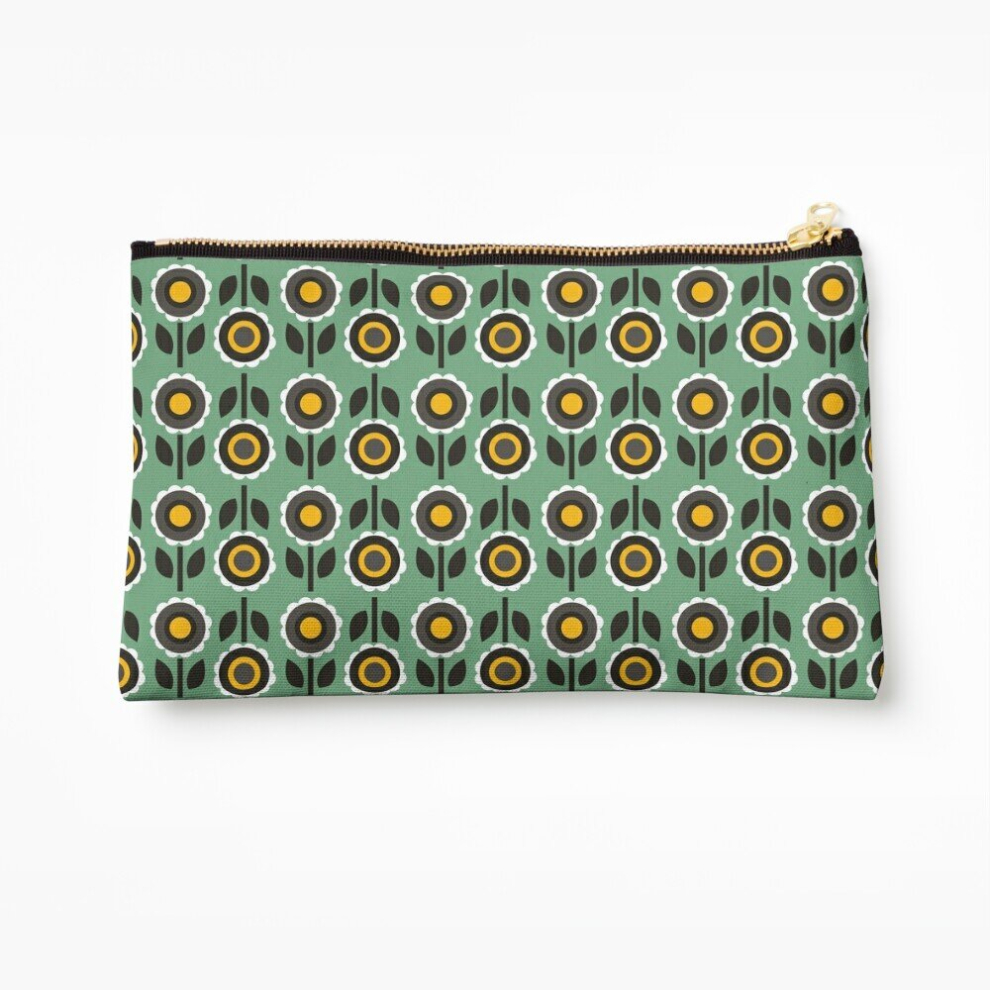 Whibos Makeup Bag Evergreen Aster Cosmetic Organizer Tyvek Paper Bags Zipper Pouch