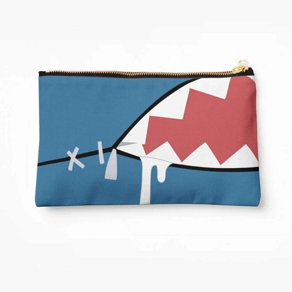 Whibos Makeup Bag Gawr Gura Shark Mouth Cosmetic Organizer Tyvek Paper Bags Zipper Pouch