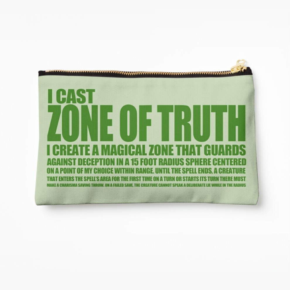 Whibos Makeup Bag Zone Of Truth Cosmetic Organizer Tyvek Paper Bags Zipper Pouch