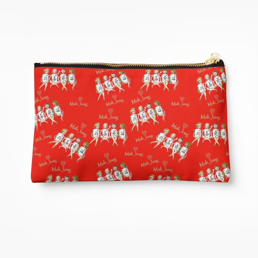 Whibos Makeup Bag Mah Jong Four Winds Cosmetic Organizer Tyvek Paper Bags Zipper Pouch