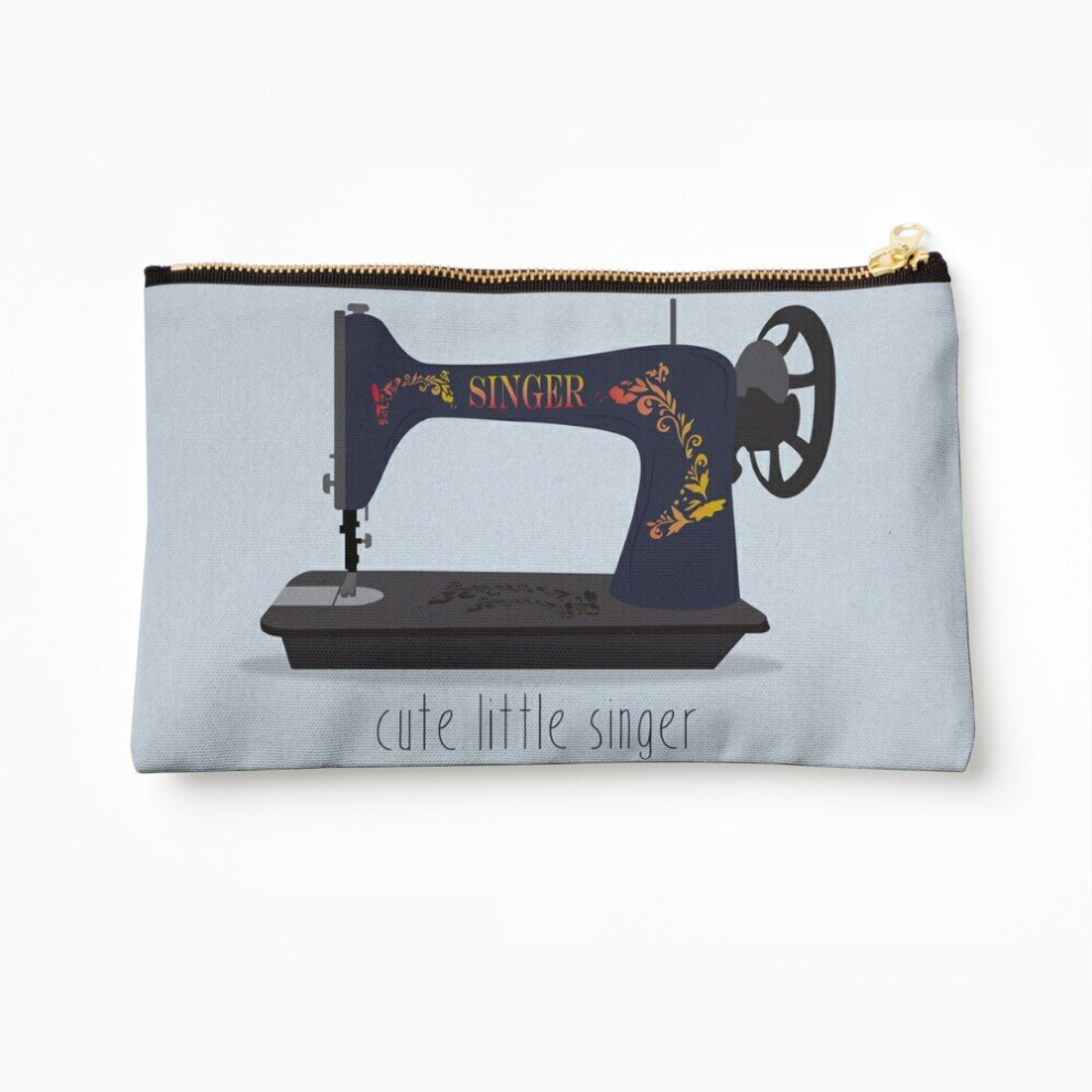 Whibos Makeup Bag Cute Little Singer Cosmetic Organizer Tyvek Paper Bags Zipper Pouch