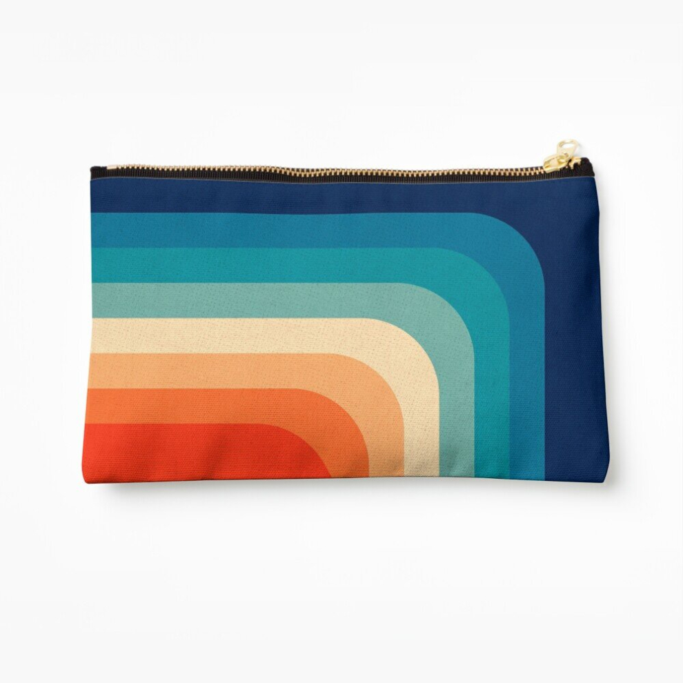 Whibos Makeup Bag Retro 70S Color Palette Iii Cosmetic Organizer Tyvek Paper Bags Zipper Pouch