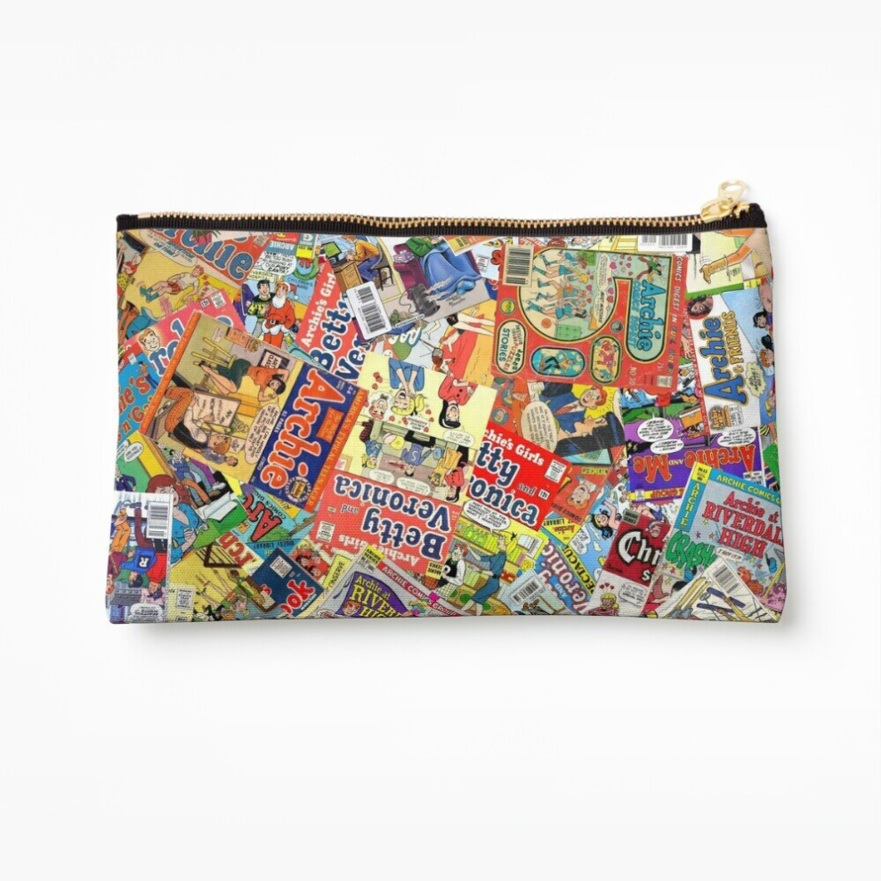 Whibos Makeup Bag Archie Comics Cosmetic Organizer Tyvek Paper Bags Zipper Pouch