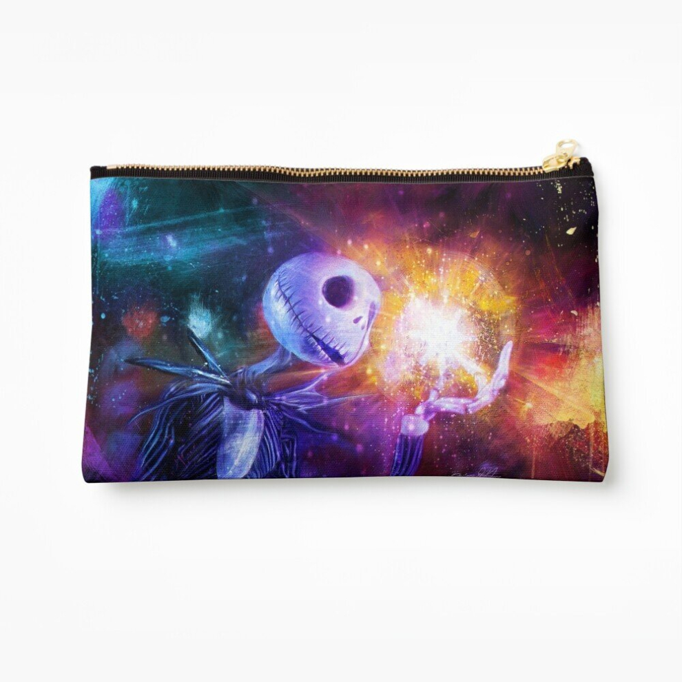 Whibos Makeup Bag Jack Skellington. Cosmetic Organizer Tyvek Paper Bags Zipper Pouch