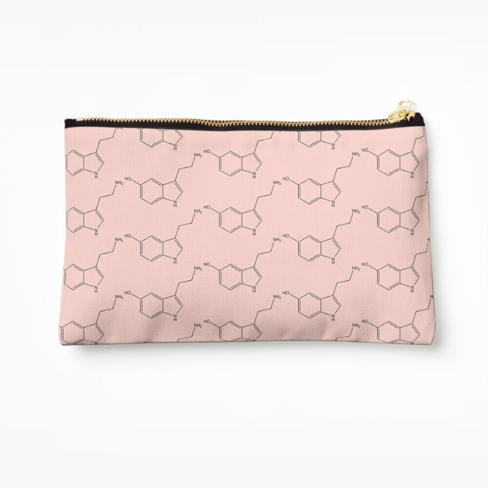 Whibos Makeup Bag Serotonin - Line Cosmetic Organizer Tyvek Paper Bags Zipper Pouch