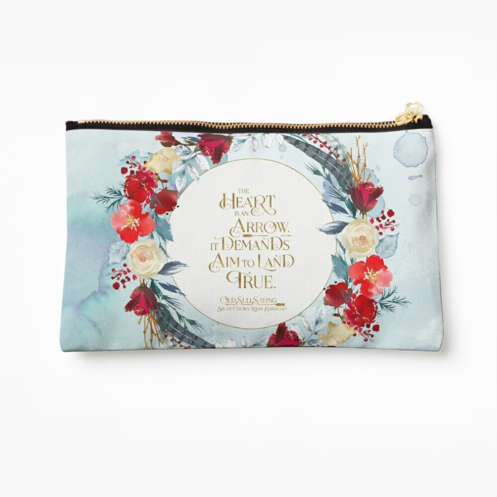 Whibos Makeup Bag The Heart Is An Arrow... Six Of Crows Quote Cosmetic Organizer Tyvek Paper Bags Zipper Pouch