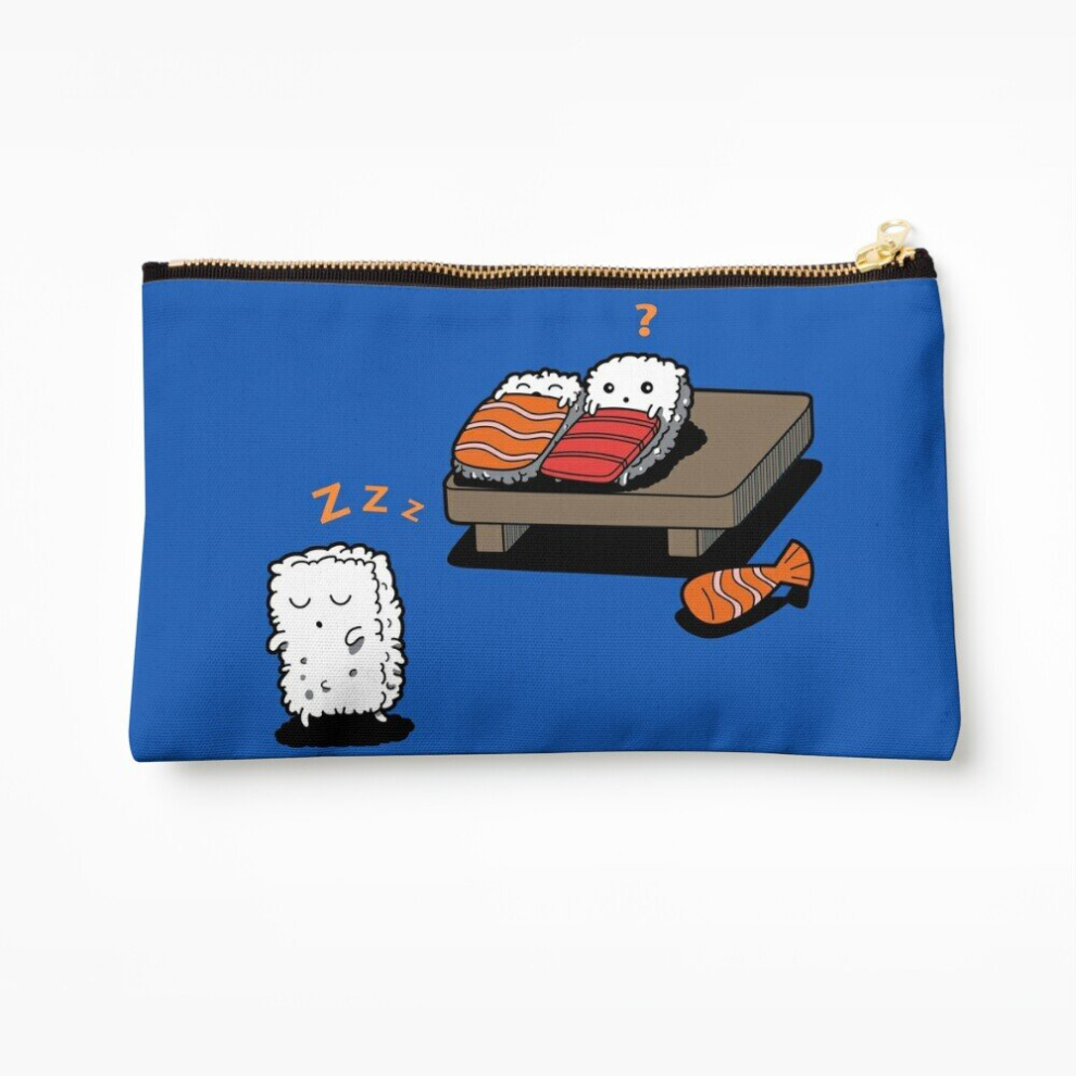 Whibos Makeup Bag Sleepwalking Sushi Cosmetic Organizer Tyvek Paper Bags Zipper Pouch