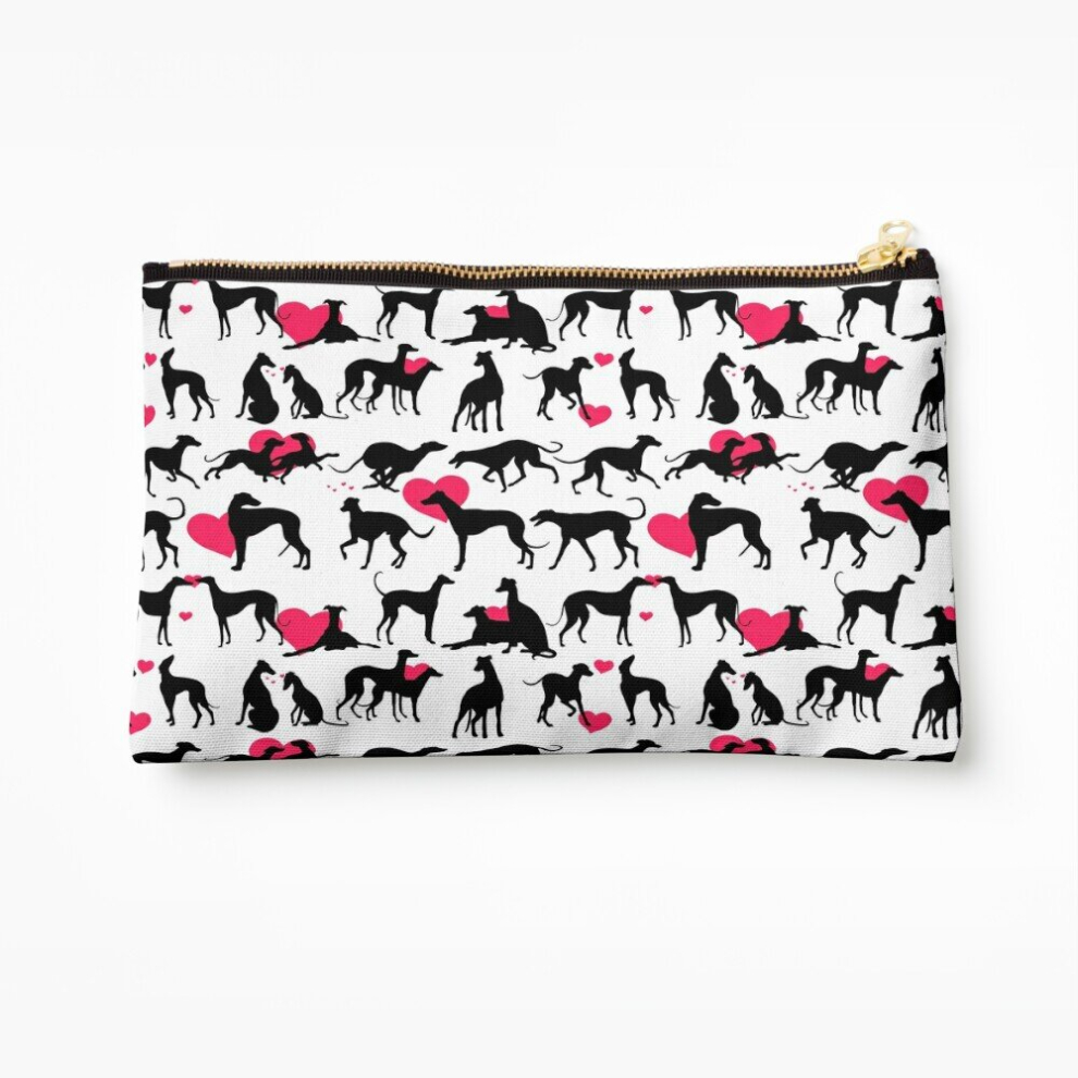 Whibos Makeup Bag Love Galgo Cosmetic Organizer Tyvek Paper Bags Zipper Pouch