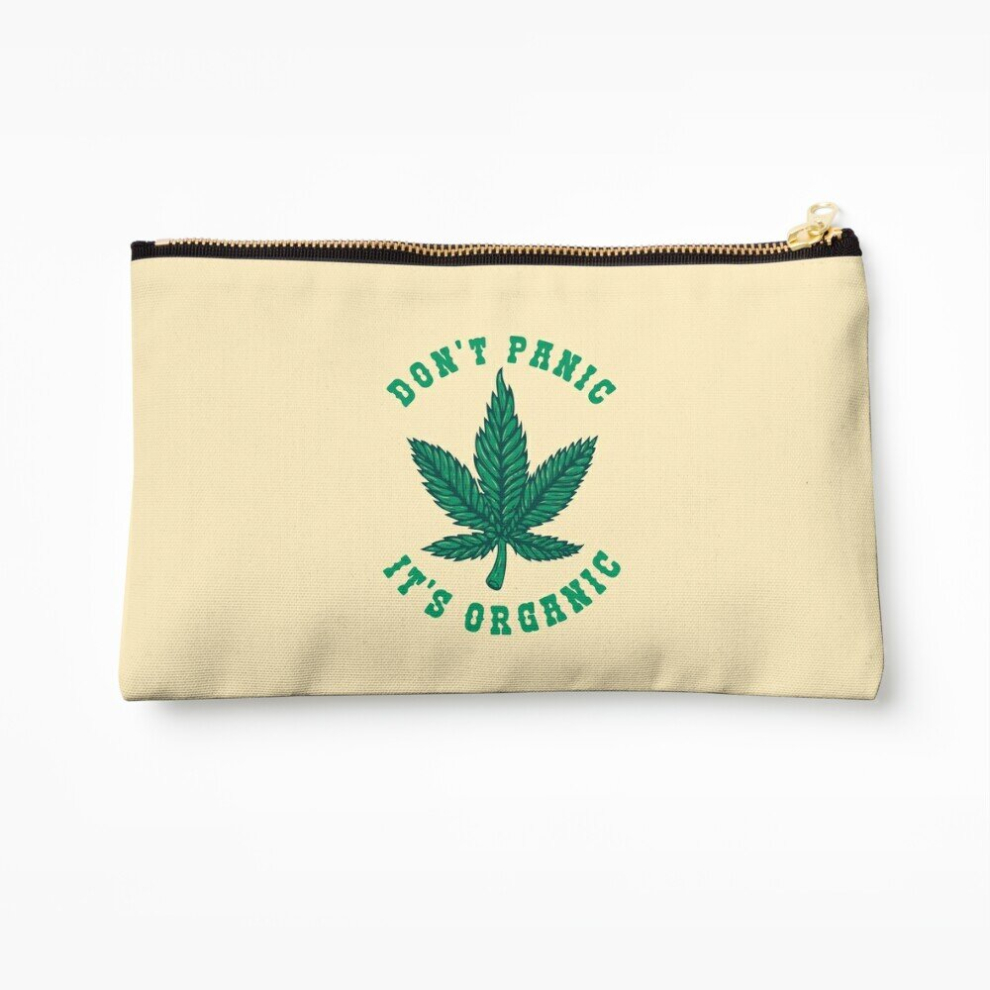 Whibos Makeup Bag Dont Panic Its Organic Cosmetic Organizer Tyvek Paper Bags Zipper Pouch