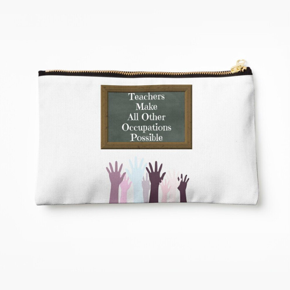 Whibos Makeup Bag Teachers Make All Other Occupations Possible Teacher Gratitude And Appreciation Cosmetic Organizer Tyvek Paper Bags Zipper Pouch