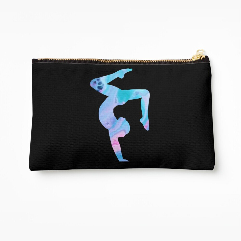 Whibos Makeup Bag Stag Handstand - Rainbow Cosmetic Organizer Tyvek Paper Bags Zipper Pouch