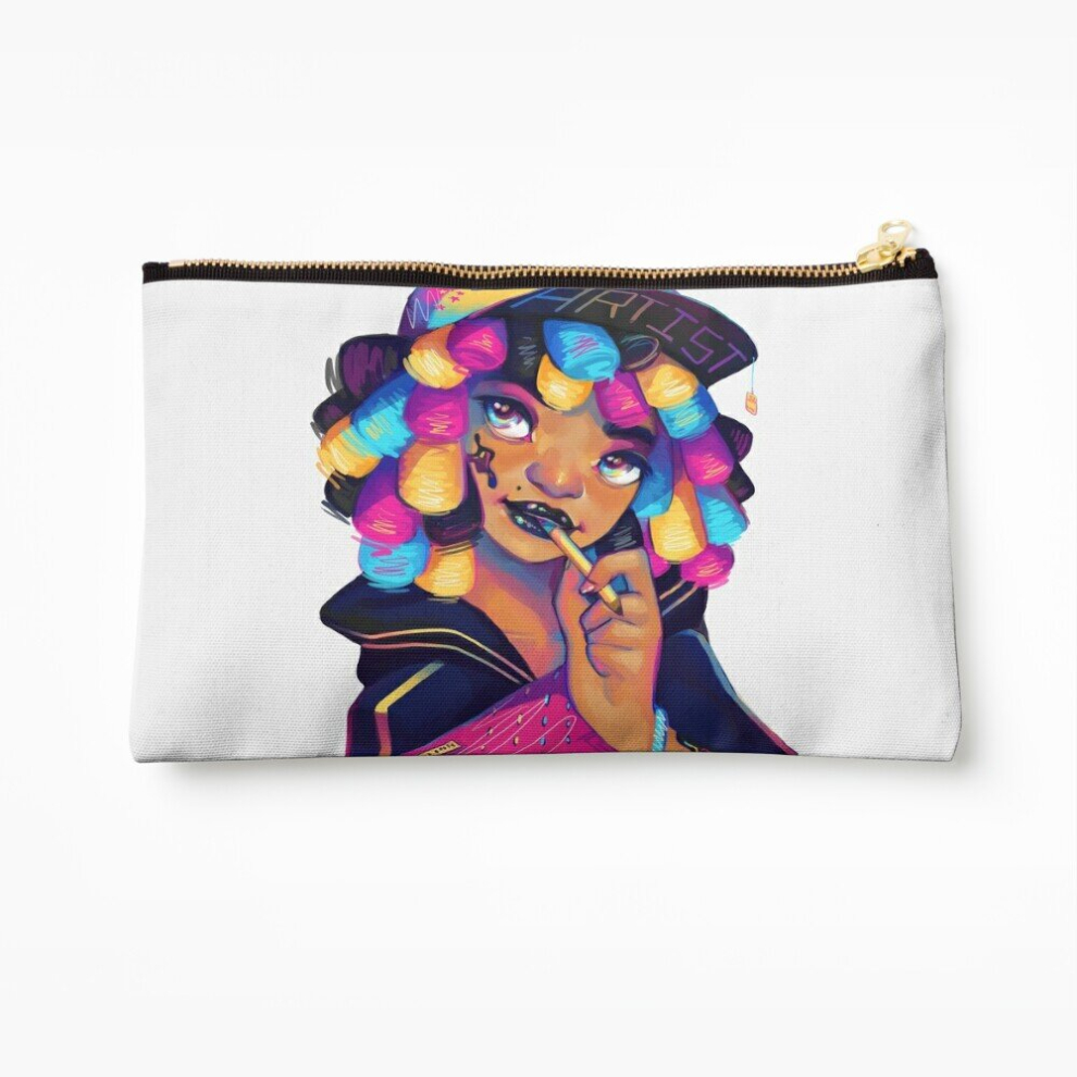 Whibos Makeup Bag Artist Cosmetic Organizer Tyvek Paper Bags Zipper Pouch