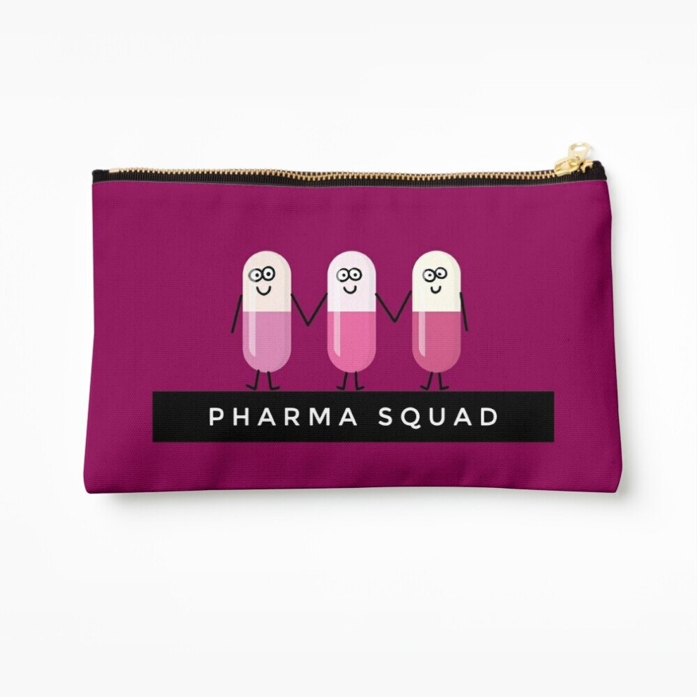 Whibos Makeup Bag Pharma Squad Cosmetic Organizer Tyvek Paper Bags Zipper Pouch