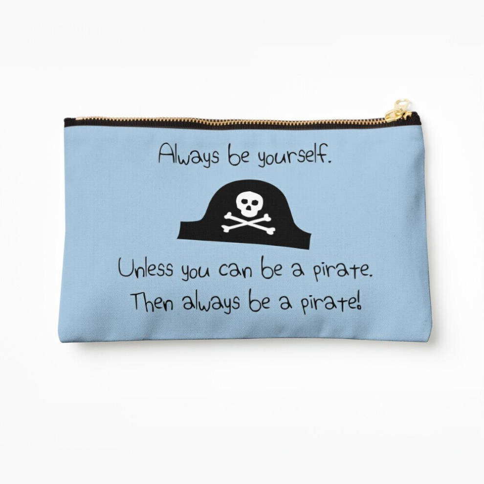 Whibos Makeup Bag Always Be Yourself, Unless You Can Be A Pirate Cosmetic Organizer Tyvek Paper Bags Zipper Pouch