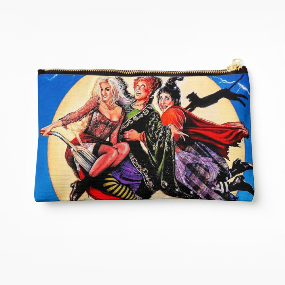 Whibos Makeup Bag Hocus Pocus (1993) Cosmetic Organizer Tyvek Paper Bags Zipper Pouch