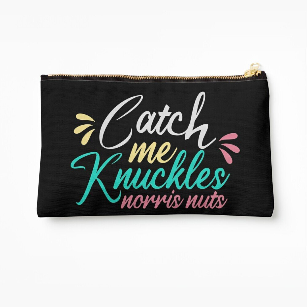 Whibos Makeup Bag Norris Nuts Catch Me Knuckles Cosmetic Organizer Tyvek Paper Bags Zipper Pouch