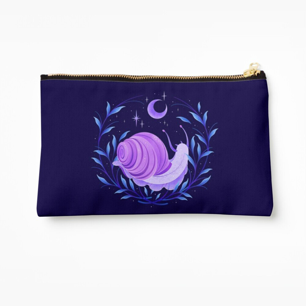 Whibos Makeup Bag Midnight Space Snail Cosmetic Organizer Tyvek Paper Bags Zipper Pouch