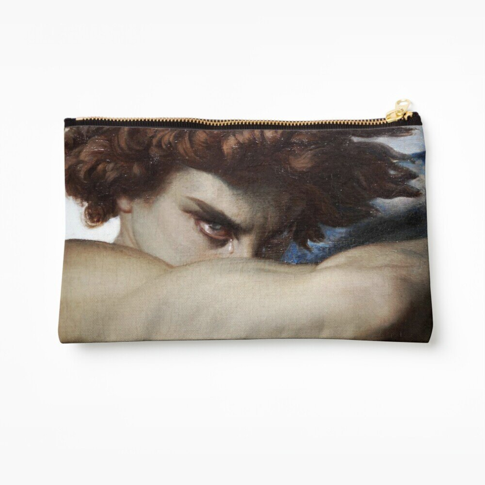 Whibos Makeup Bag Fallen Angel Cosmetic Organizer Tyvek Paper Bags Zipper Pouch