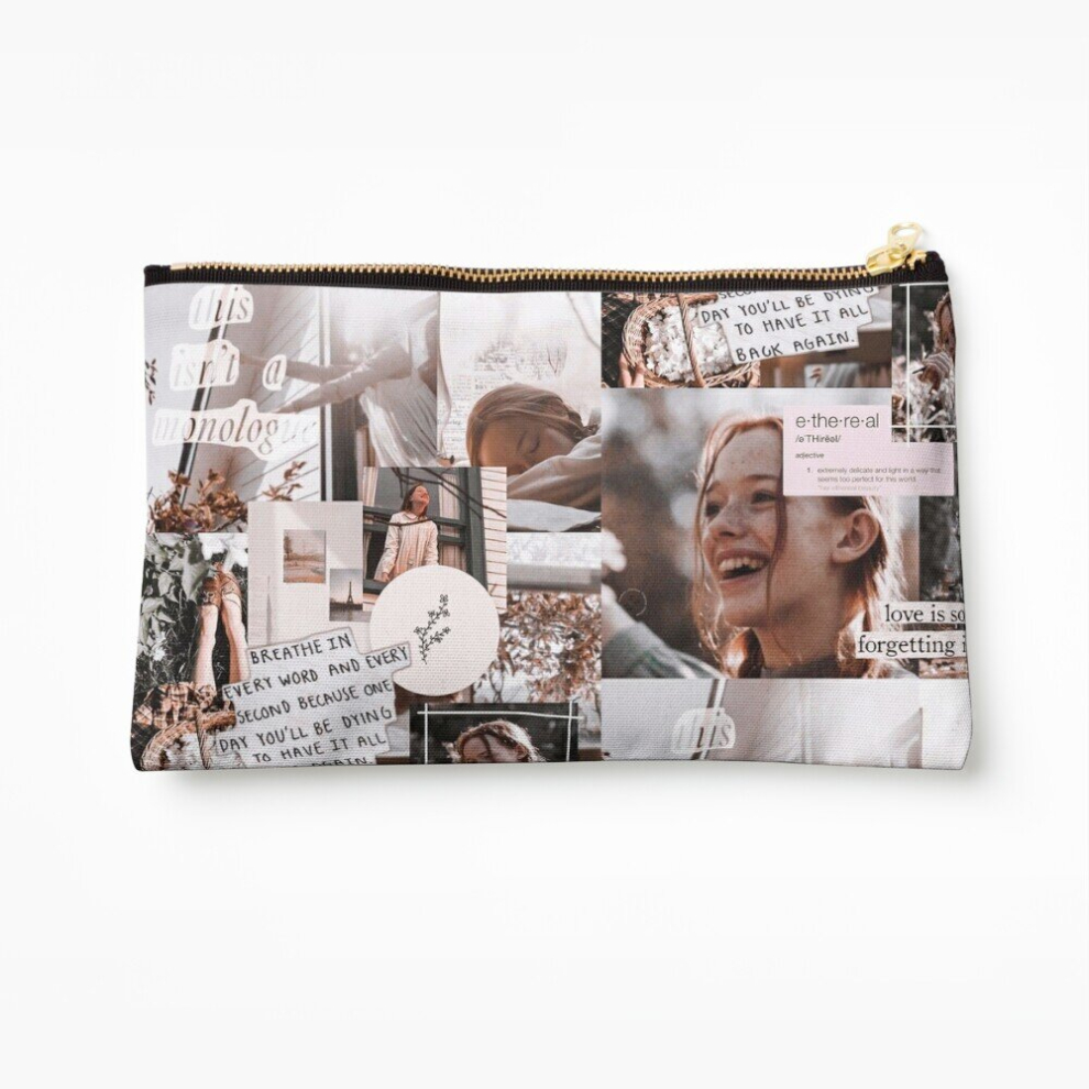 Whibos Makeup Bag Collage... Anne Shirley Cosmetic Organizer Tyvek Paper Bags Zipper Pouch
