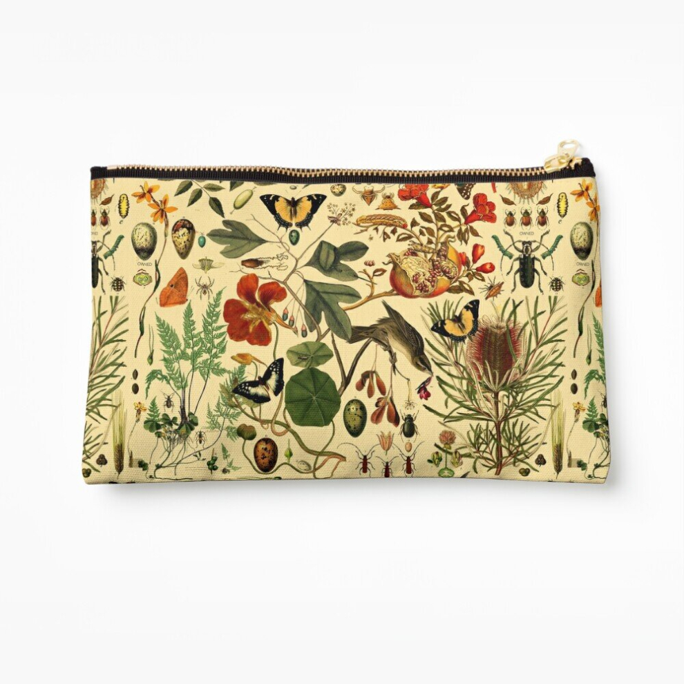 Whibos Makeup Bag Biology 101 Warm Cosmetic Organizer Tyvek Paper Bags Zipper Pouch