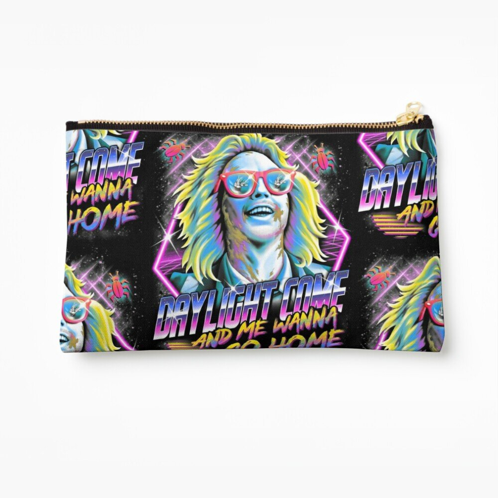 Whibos Makeup Bag It's Showtime, Babe Cosmetic Organizer Tyvek Paper Bags Zipper Pouch