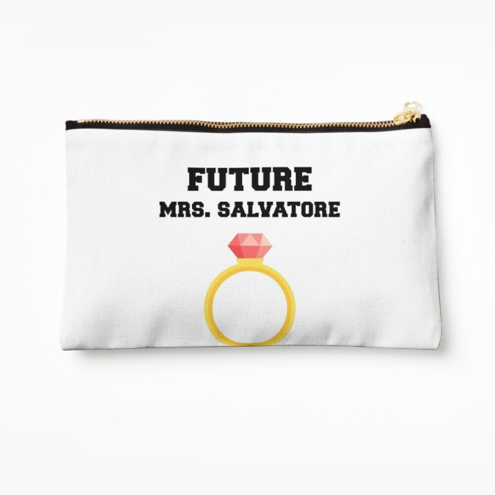 Whibos Makeup Bag Future Mrs. Salvatore Cosmetic Organizer Tyvek Paper Bags Zipper Pouch