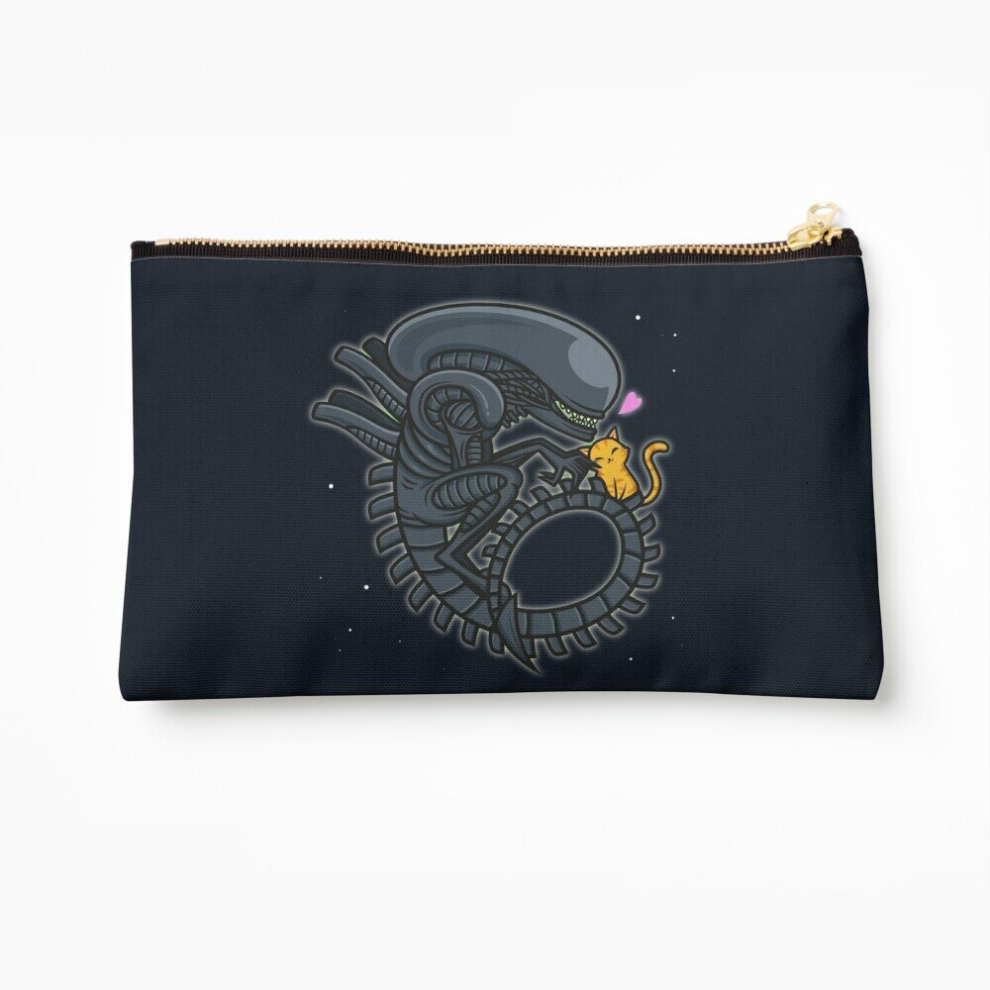 Whibos Makeup Bag Xenomorph Cuddles Cosmetic Organizer Tyvek Paper Bags Zipper Pouch