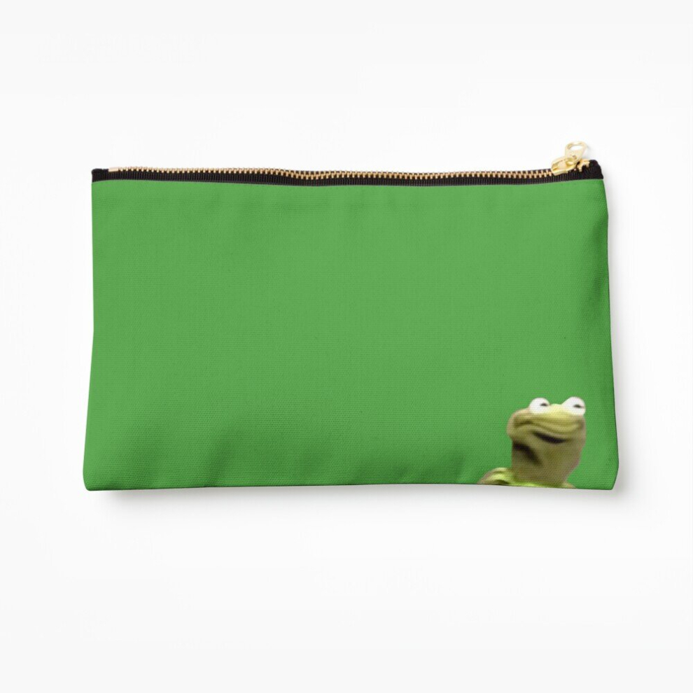 Whibos Makeup Bag Kermit The Frog The Face Cosmetic Organizer Tyvek Paper Bags Zipper Pouch