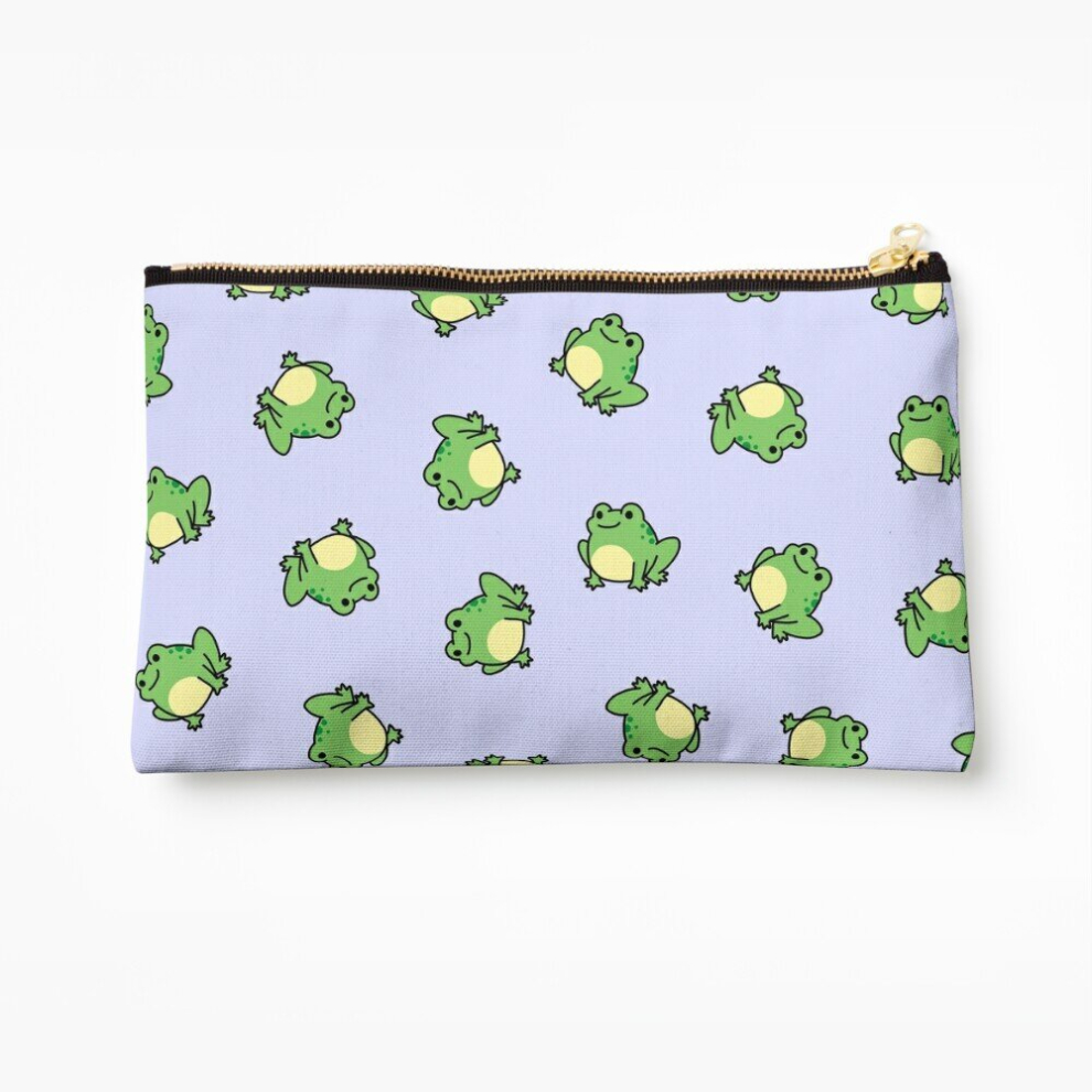 Whibos Makeup Bag Frog Cosmetic Organizer Tyvek Paper Bags Zipper Pouch